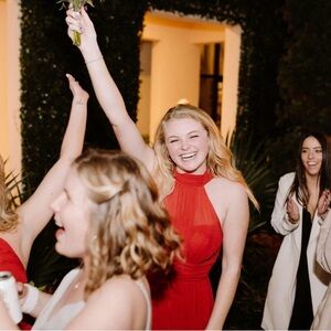 Azazie Bridesmaid Iman Dress in Rust